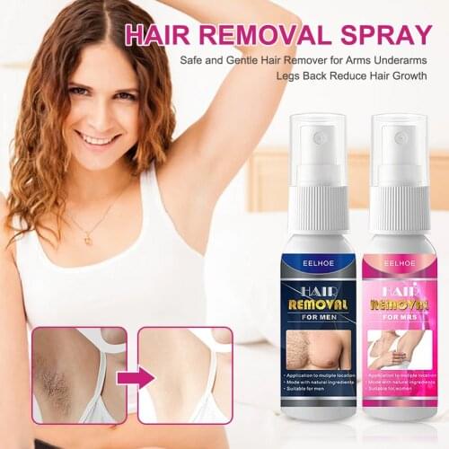 Hair Removal Spray Safe and Gentle Hair Remover for Arms Underarms Legs Back Reduce Hair Growth for Men Women