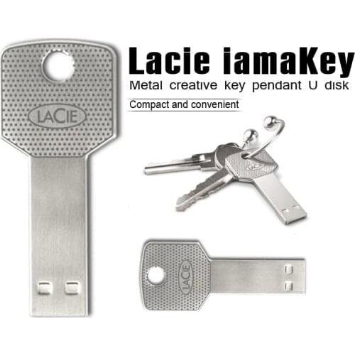 Lacie key usb flash drive 4GB 8GB 16GB 32GB 64GB metal pen drive 128GB 256GB memory stick waterproof pendrive u stick