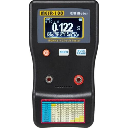 MESR-100 ESR Capacitance Ohm Meter Measuring Capacitance Resistance Capacitor Circuit Tester