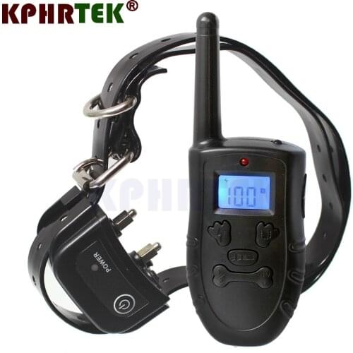 Waterproof 300m Remote Rechargeable Electronic Dog Training Collars With LCD Display for Pet Dog Stop Barking Dog Collars 27NF