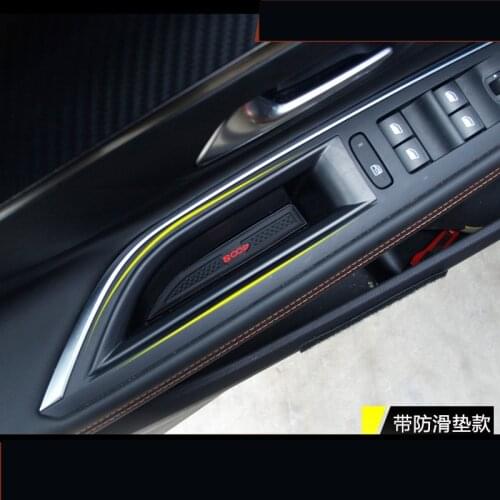 2PCS Interior Front Doors Armrest Storage Box For Peugoet 4008 5008 AA539