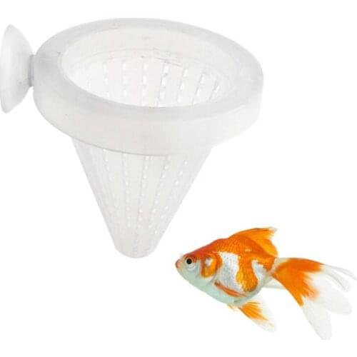 1Pc Plastic Tapered Aquarium Red Worm Feeding Feeder Funnel Cup Fish Food Tool