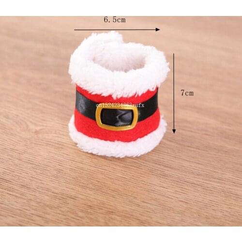 1000pcs Christmas Napkin Rings Santa Claus Cover For Xmas Hotel Napkin Buckle Wedding Party Festival Table Decoration
