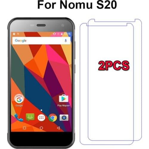 2PCS for Nomu S20 Tempered Glass Explosion-proof Anti-burst Film Scratch Proof Protector Film for Nomu S20 Smartphone Glass Film
