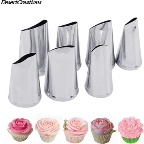 7 Pcs/set Nozzles For Confectionery Bag Cake Icing Decorating Tools Confectionery Nozzles Cream Nozzles Reusable Pastry Bag