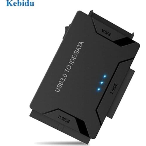 KEBIDU USB3.0 to IDE/SATA Adapter Data Transfer Converter for 2.5/3.5 Optical Drive HDD SSD For PC