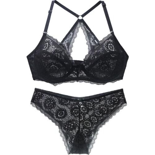 2021 New Sexy Female Lingerie Women Party Push Up Bra Sets Lace 34/75 36/80 38/85 40/90 42/95 44/100 BCDE Cup Underwear
