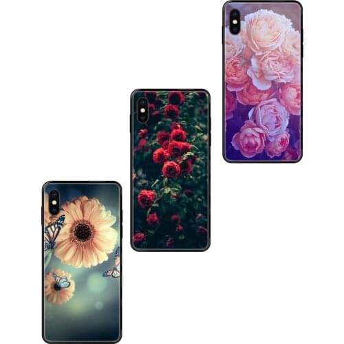 Colorways My Lockscreens Flowers For Xiaomi Mi Note A1 A2 A3 5 5s 6 8 9 10 SE Lite Pro Ultra Luxury Quality Black Soft TPU
