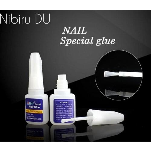 Top quality 3pcsx10g Rhinestones Decoration With Nail Art UV Gel Nail Tips Glue Fast Drying False Manicure Glue