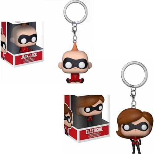 POP Keychain Official The Incredibles Jack Jack Characters Action Figure Collectible Model Christmas Toys