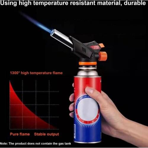 Automatic Ignition Baking Welding Tool Gas Torch Flamethrower Butane Burner For BBQ Camping Outdoor Hiking Fire Flame Gun
