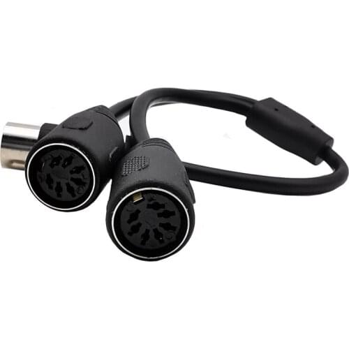 MIDI DIN 7-Pin Splitter Y Adapter Cable, 0.5m