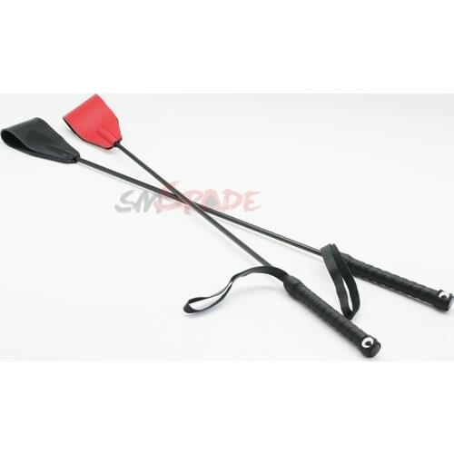 SMspade 58cm bondage leather crop whip, bondage riding horse whip ,pony play crop whip for couples, fun sex fetish horse whip