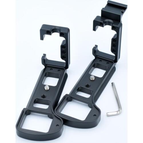 For Sony A6500 Porous Quick Release Vertical Plate Hot Shoe L Bracket Hand Grip