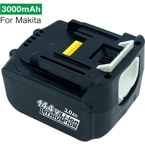 14.4V 3.0Ah 3000mAh Lithium-Ion Rechargeable Battery for Makita BL1430 BL1440 DA340DRF BDF343 DC18RA DC18RC DC18SC