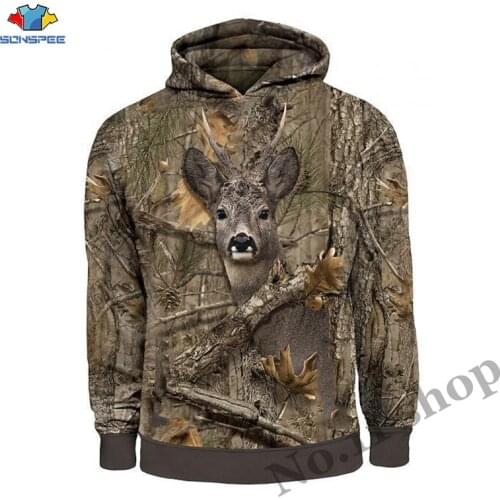Mens Harajuku Hunting Boar 3D Hoodie Hare Deer Hunter Print Sweatshirt Animal Women Pullover Streetwear Jacket Tracksuit Camo