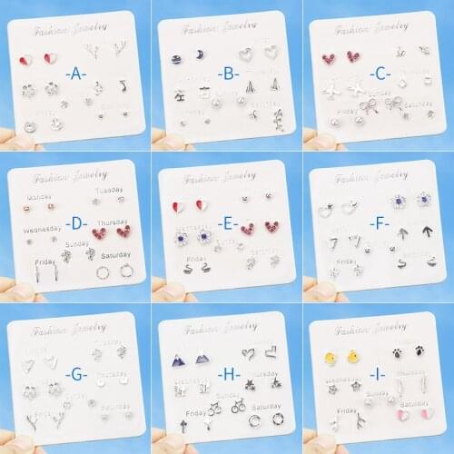 New 7pairs Earring Set Gold Leaves Ear Cuff Non-Piercing Ear Clips Fake Cartilage Earring Jewelry for Women Wholesale Gifts