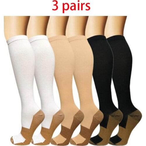 New 3 Pairs Sport Outdoor Compression Running Hiking Socks Cycling Men/Women Road Bike Racing Socks Soccer Basketball Socks