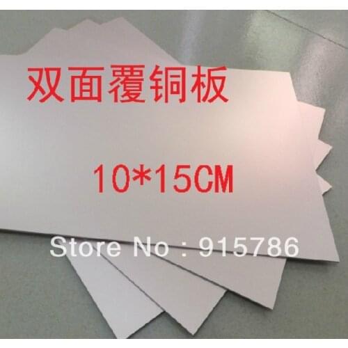 Wholesale 5pcs/lot double Side 15cm*10cm FR4 FR-4 Glass fiber Blank Copper Clad Printed Circuit Board Universal Prototype PCB
