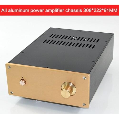 All-aluminum Power Amplifier Chassis DIY WA125 Tube Amplifier Pure Post-stage Case Power Shell Audio Enclosure 308*222*91MM