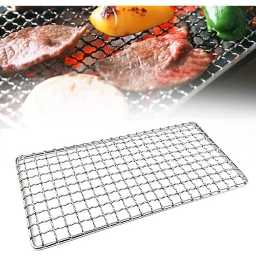 Bushcraft Grill Stainless Steel Outdoor Camping Grill Kitchen Cooking BBQ Rack Campfire Hiking Travel Portable Camping Tool