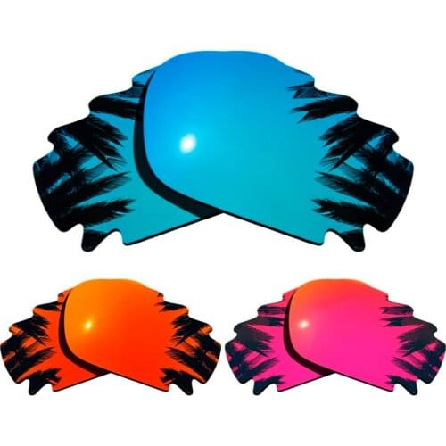 Blue+Orange Red+Midnight Sun)3-Pairs Polarized Replacement Lenses for Jawbone Vented/Racing Jacket 100% UVA & UVB Protection