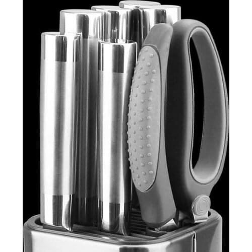 Unique Stainless Steel Knife Holder Household Knife Storage Bucket Kitchen Supplies