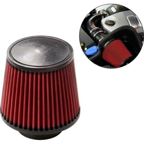 Universal Clamp-On Air Filter High Performance 3'' inch (76 mm) Car Ram Cold Air Intake Cone Standard Washable