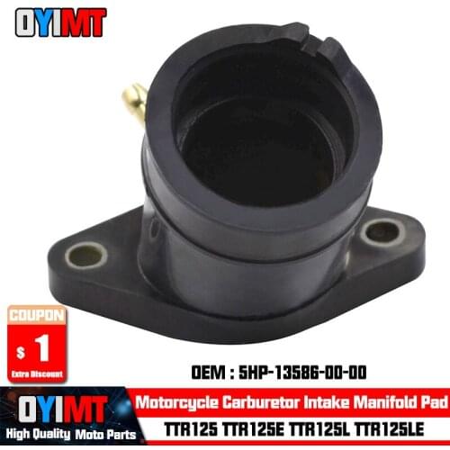 Carburetor Intake Manifold Pad For Yamaha 5HP-13586-00-00 TTR125 TTR125E TTR125L 2000-2008 TTR125LE 2003-2009 2011-2020