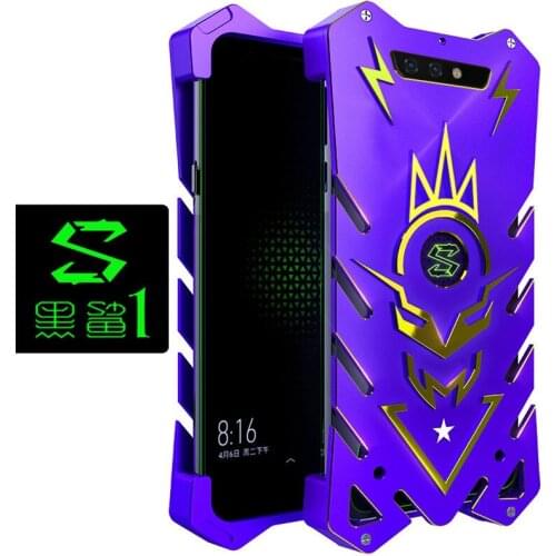 Zimon Metal Armor Cases For Mi Black Shark 2 Hleo Series Aluminum Cover For Xiaomi Black Shark Blackshark 1 2 Helo Phone Housing