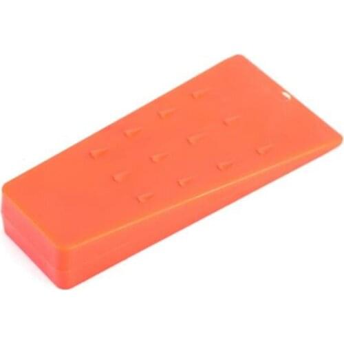 1Pcs 5 inches Orange Plastic Felling Wedge Felled Chock Tree Cutting Wedge Spiked Wedge Woodcutting Tool
