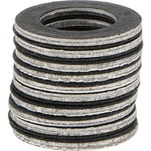 10pcs Engine Oil Drain Plug Crush Washer Gaskets for Toyota 90430-12031