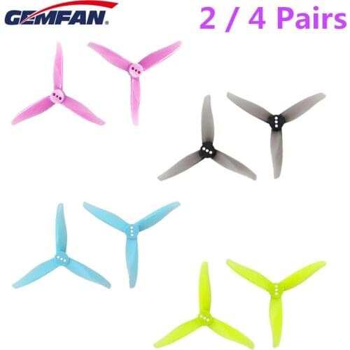 2 / 4 Pairs GEMFAN 3016 3 Inch 3-blade 1.5mm/2mm Hole PC Propeller for RC Drone Quadcopter Multicopter DIY Accs Spare Parts