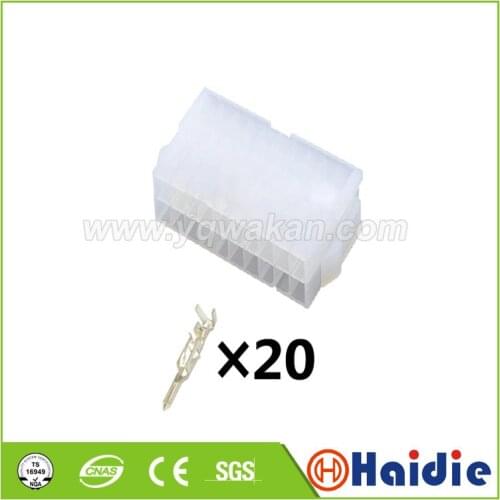 2sets 20pin auto plastic electric cable plug 39-01-2201 housing harness connector 3901-2201