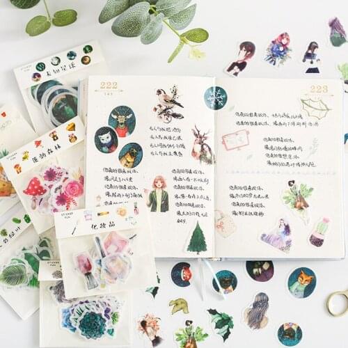 32pcs/bag Cute Stickers Cartoon Characters Stationery Stickers DIY Decorative Stickers Scrapbooks Diary Albums School Supplies