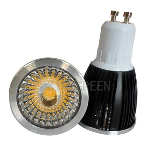 5X Support dimmer popular GU10/E27/E14 7W COB LED spotlight with led lens dimmable COB LED spotlights free shipping