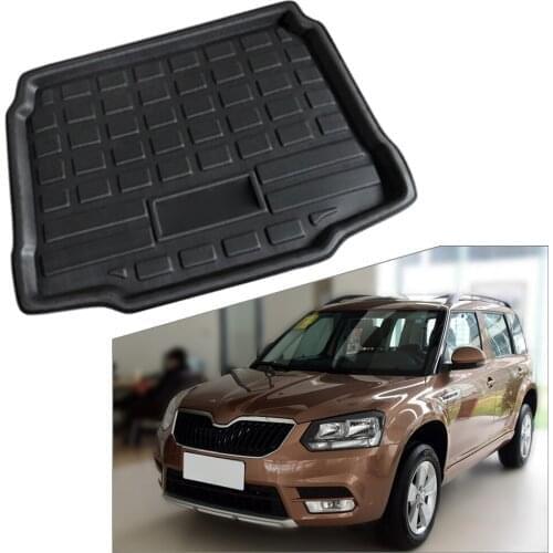 Boot Tray Cargo Liner Rear Trunk Floor Mat Carpet Luggage Tray For Skoda Yeti 5L 2009 2010 2011 2012 2013 2014 2015 2016 2017