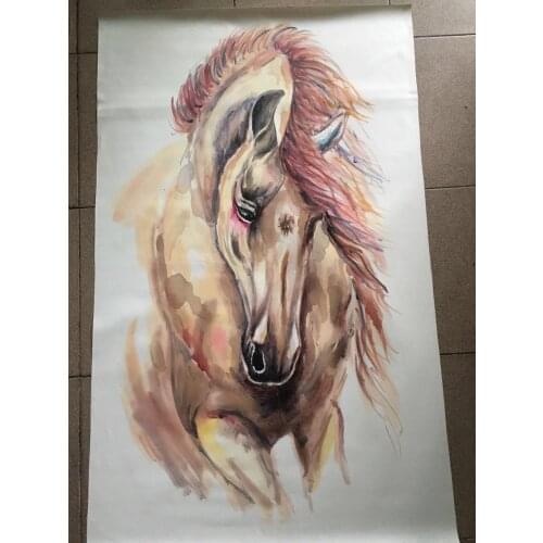 Free Shipping High Quality Horse Oil Paints Abstract Pop Horse Oil Painting On Canvas Handmade Animal Indian Horse Paintings
