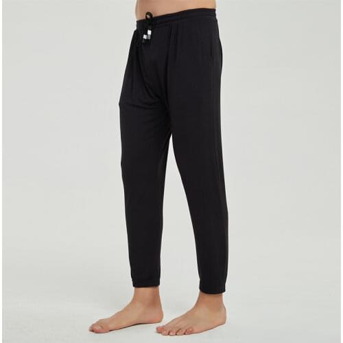 Men Long Johns Summer Mosquito Proof Pants Modal Breathable Sleep Wear Bottoms Loose Male Long Underwear Pajamas Soft Loungewear