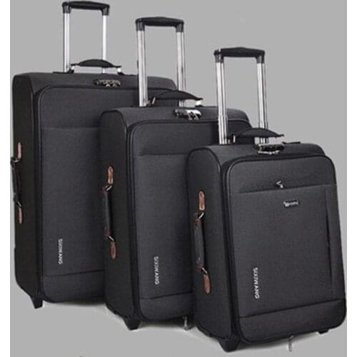 Hot Travel Luggage Suitcase Oxford suitcase Men Travel Rolling luggage bag On Wheels Women brand Trolley Suitcase vs trolley bag