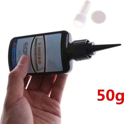 50ML/Bottle K-300 UV Glue Curing Laser Adhesive Large Area Glass Bonding Glue Glass Crystal Crafts Shadowless Glue Multifunction