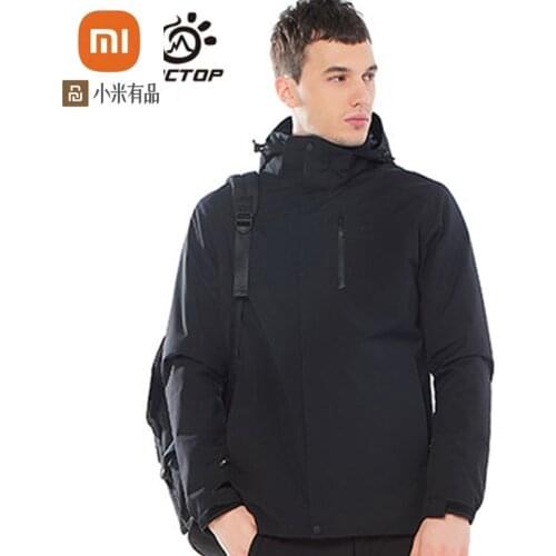 Youpin Outdoor autumn and winter jacket mens windproof and waterproof detachable liner hood three-in-one mountaineering jacket