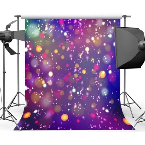 MOCSICKAColorful Glitter Backdrops for Photography Purple Bokeh Background for Photographer Children Party Props MR-2048