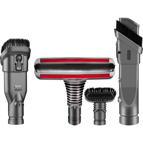 5Piece Vacuum Cleaner Accessories Attachment Kit for Dyson DC35 44 DC58 V6 V7 V8 Compatible Washable Reusable Brush Head