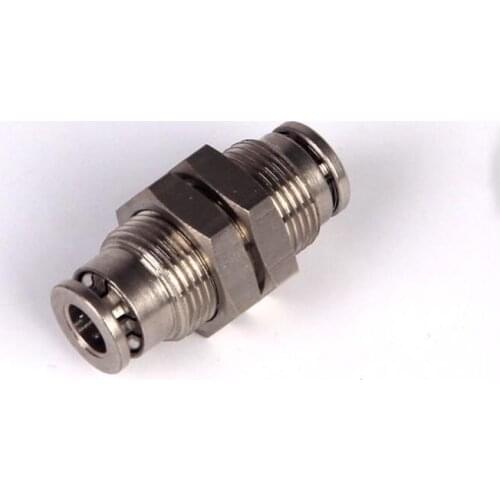 PM Air Pneumatic Tube Hose Pipe Connector 1/8" 1/4" 3/8" 1/2" OD Hose Tube Bulkhead Union Gas Quick Joint Fitting