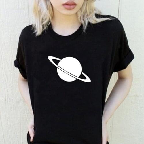 Simple Planet Space Women Tshirt Short Sleeve Cotton Casual Funny T Shirt Women Fashion Womens T-shirt 2020 Loose T Shirt Femme