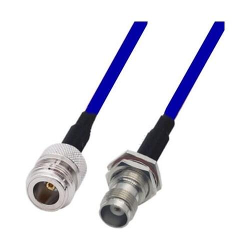 Blue Soft RG142 N Female to TNC Female Connector RF Coaxial Jumper Pigtail Cable