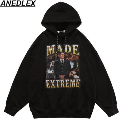 Men Woman Hip Hop Streetwear Hoodie Sweatshirt Movie Star Print Pullover 2021 Autumn Harajuku Casual Cotton Fleece Hooded Hoodie