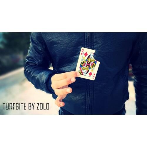 Turfbite by Zolo (Gimmick+online instructions) - Magic Trick,close up,card magic,card restore,illusion,street magic