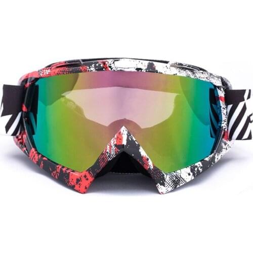 Transparent Glasses Vintage Dustproof Sport Ski Snowboard Glasses Racing Off Road Oculos Lunette Motocross Goggles Glasses